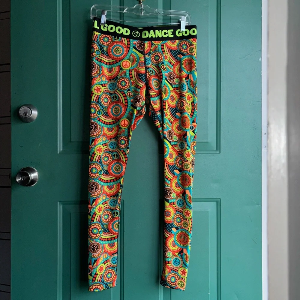 Zumba Love Long Leggings sz Large - Feel Good Dance Good new without tags - Picture 3 of 11